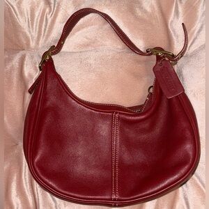 Red leather bag